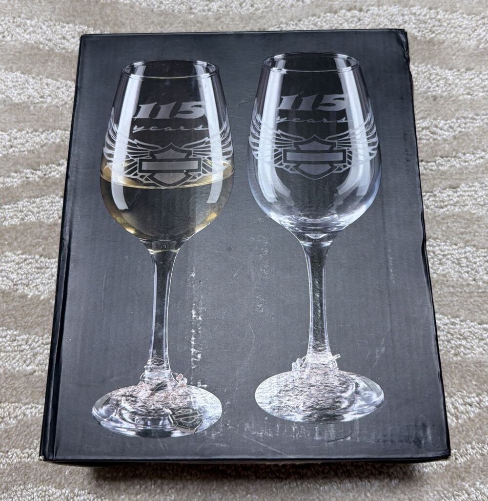 Harley-Davidson® 115th anniversary 2 Wine glass set